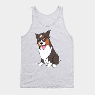 Australian Shepherd Puppy Dog Aussie Tank Top